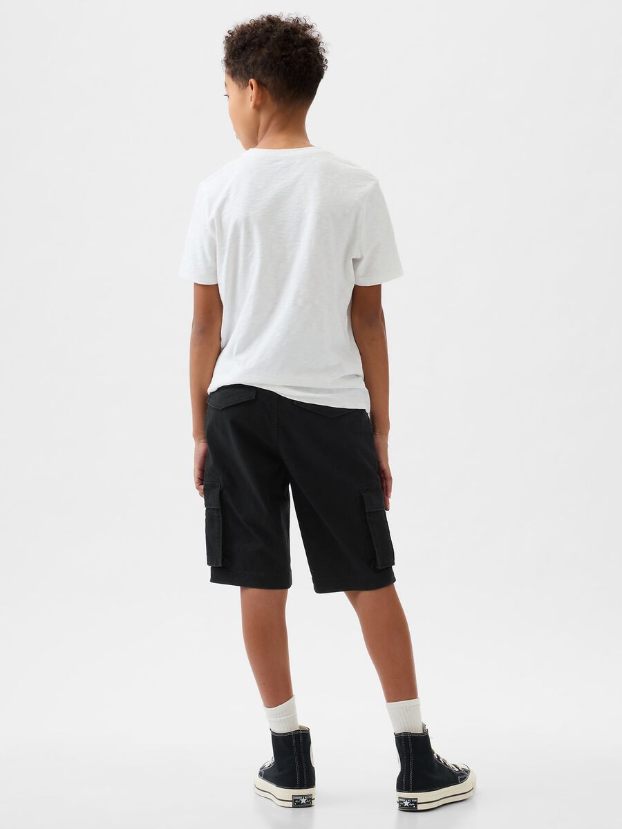 Bermuda cargo in cotone stretch Bambino_2