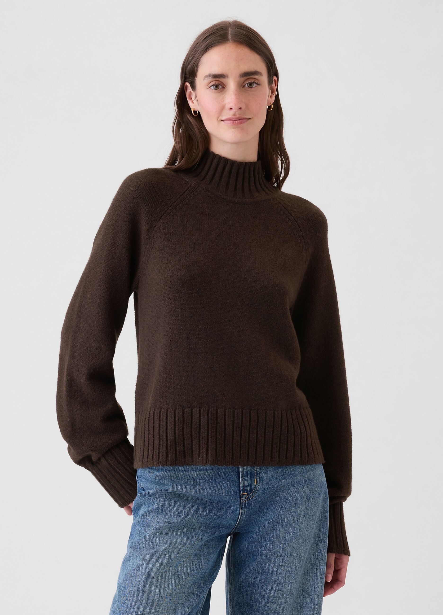Pullover a collo alto 