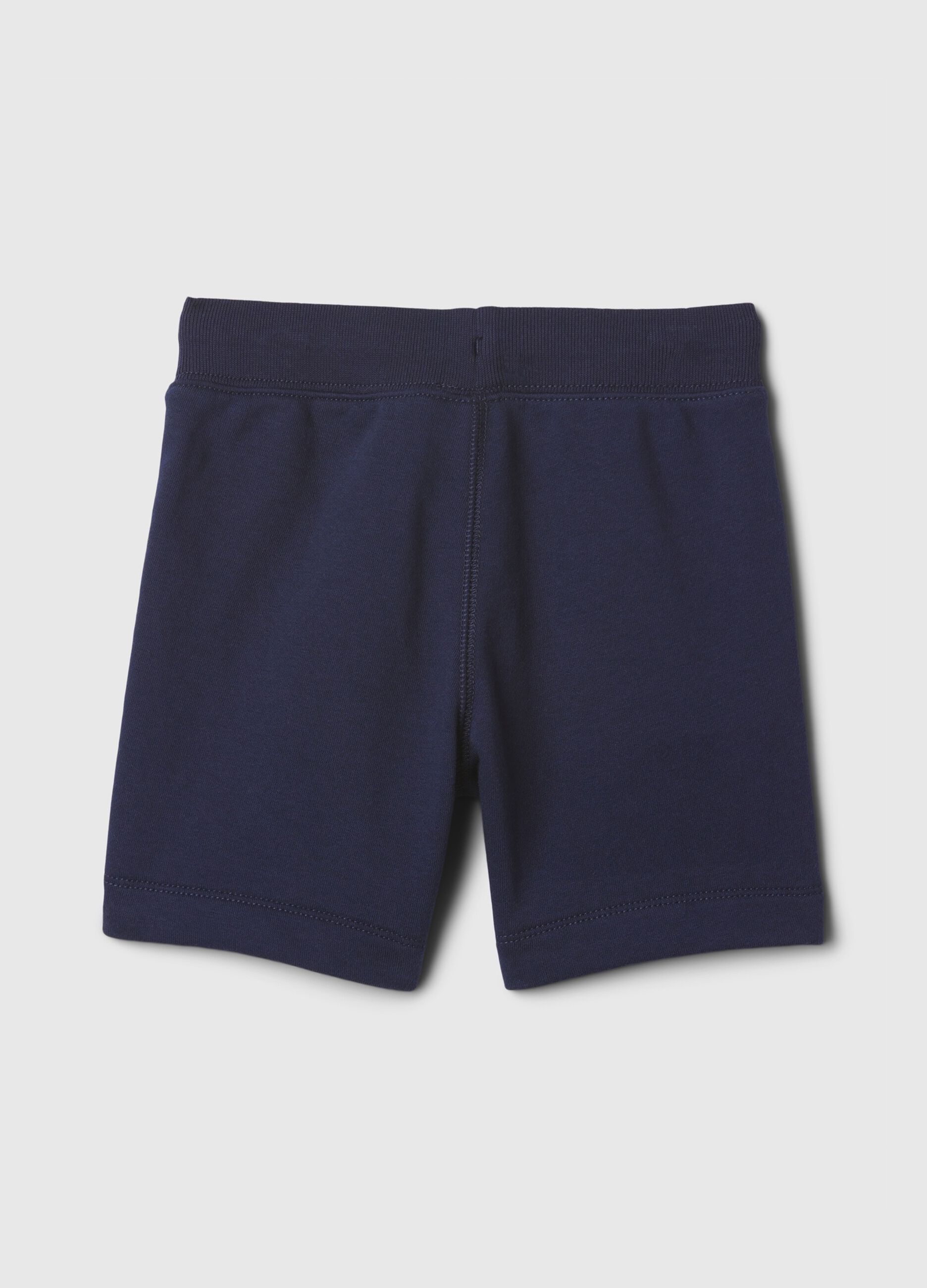 Bermuda jogger con stampa logo_1