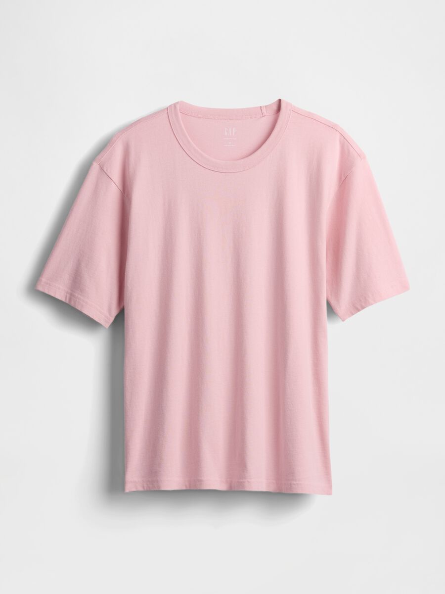 T-shirt rosa in puro cotone Uomo_4