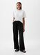 Wide-leg trousers with high waist and darts_0