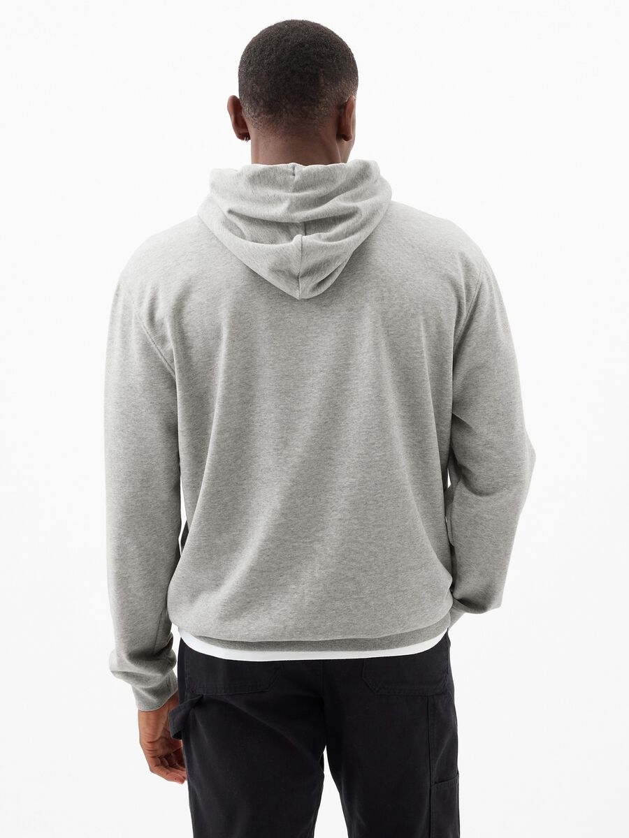 Felpa con cappuccio stampa maxi logo Uomo_1