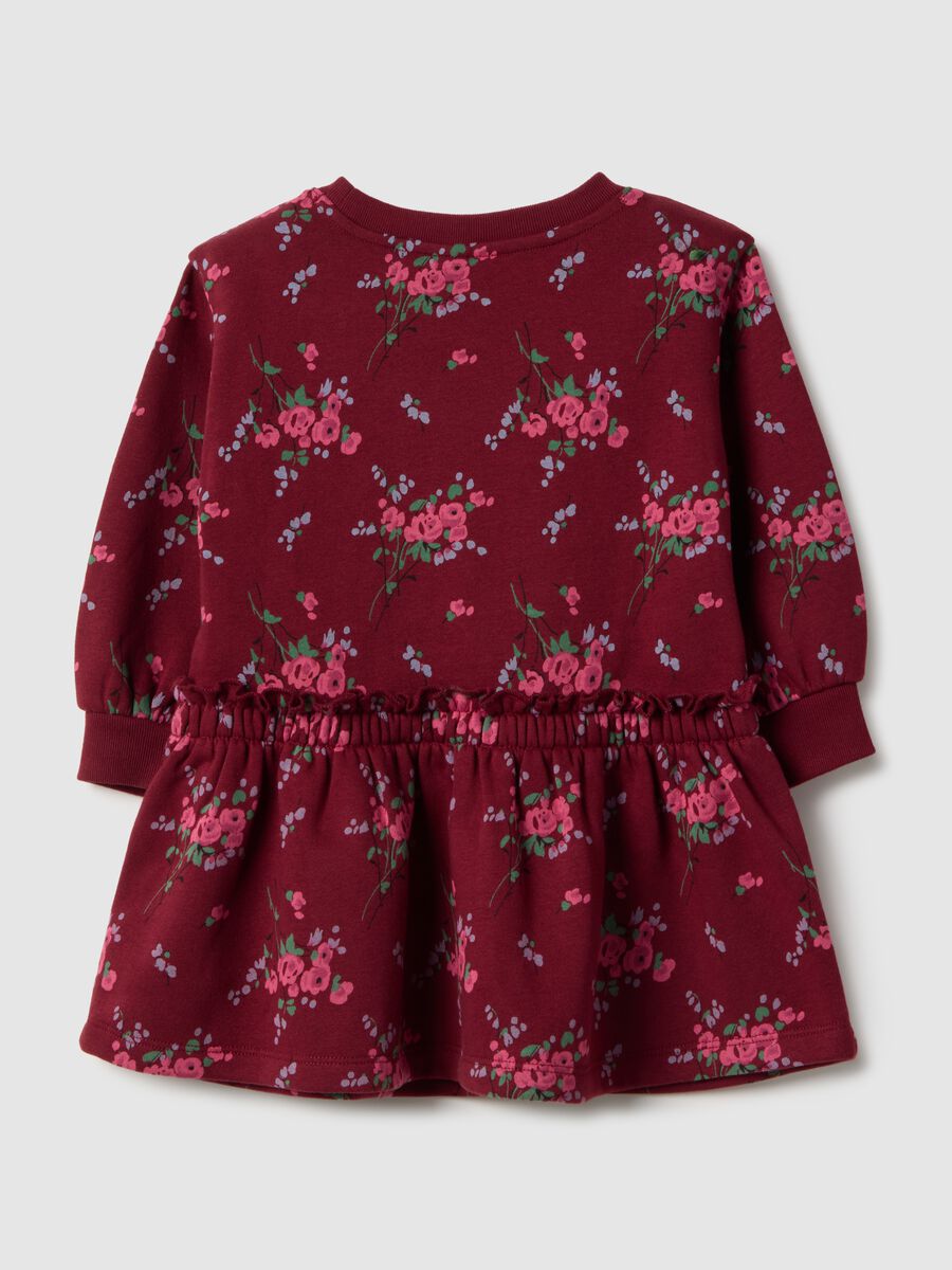 Vestito multicolor da bambina in misto cotone con stampa floreale Baby Girl_1