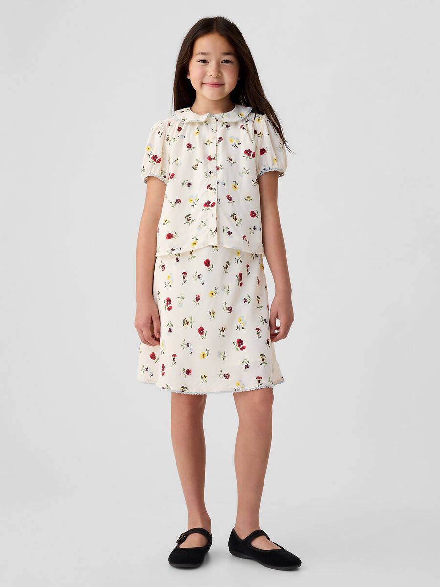 GAP x DÔEN Gonna con fantasia floreale Bambina_0
