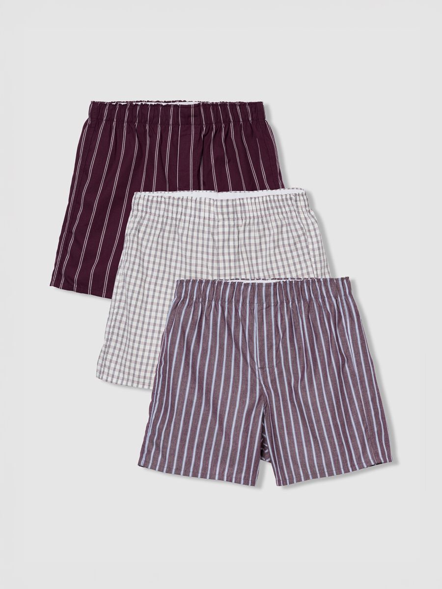 Multicolour Cotton Boxer Shorts Man_0