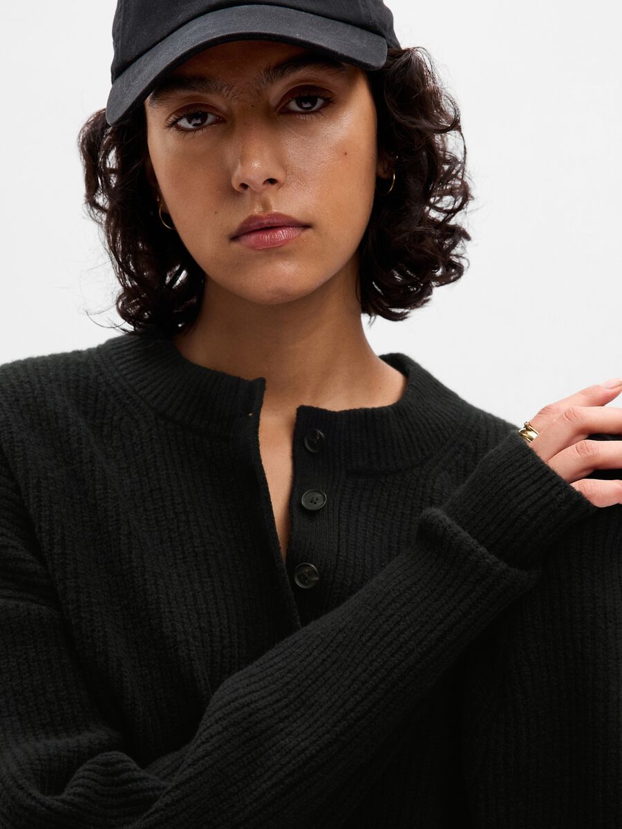Pullover oversize scollo serafino Donna_2