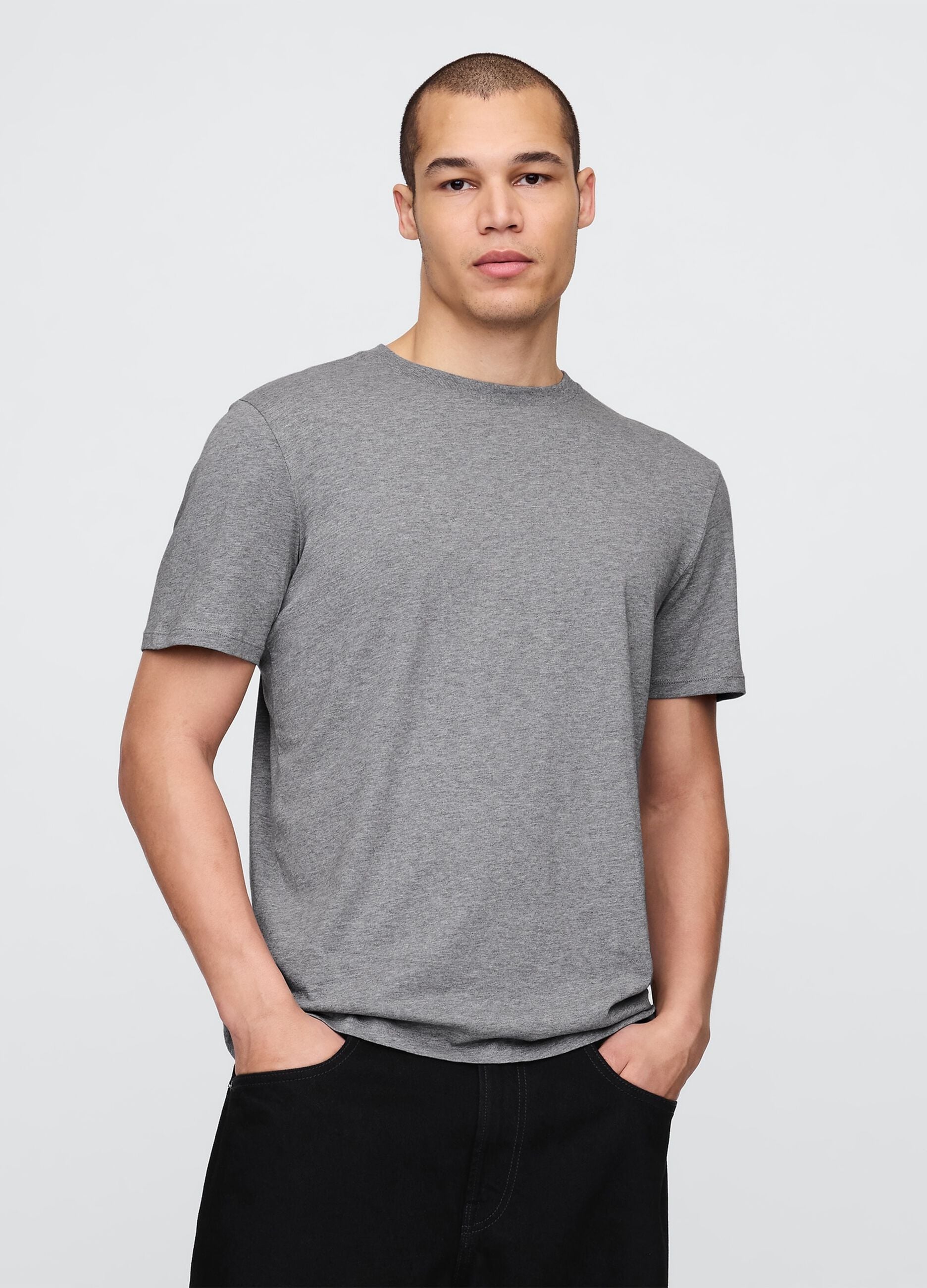 T-shirt in puro cotone a maniche corte