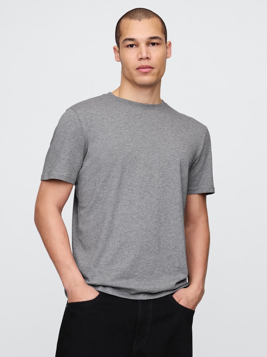 T-shirt in puro cotone a maniche corte Uomo_0