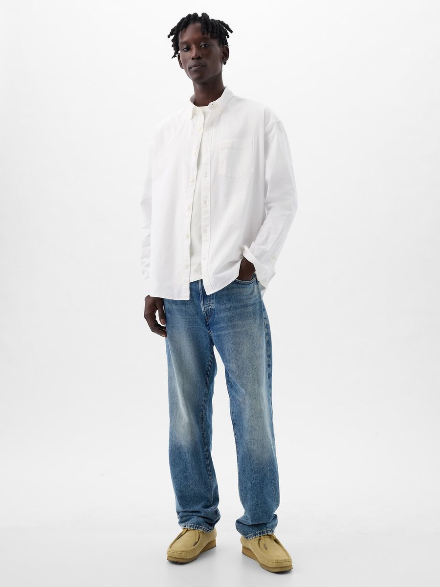 Camicia button-down con tasca Uomo_0