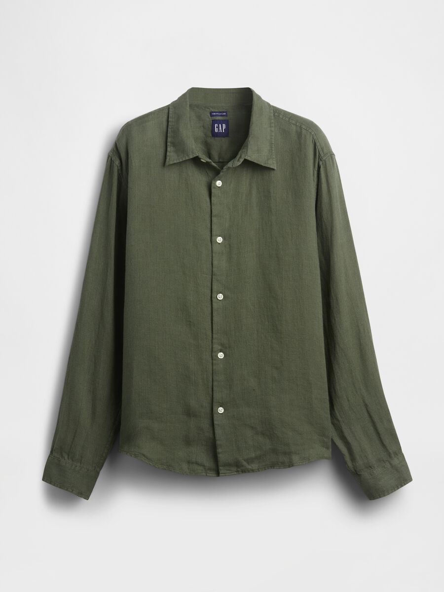 Camicia in puro lino Uomo_4