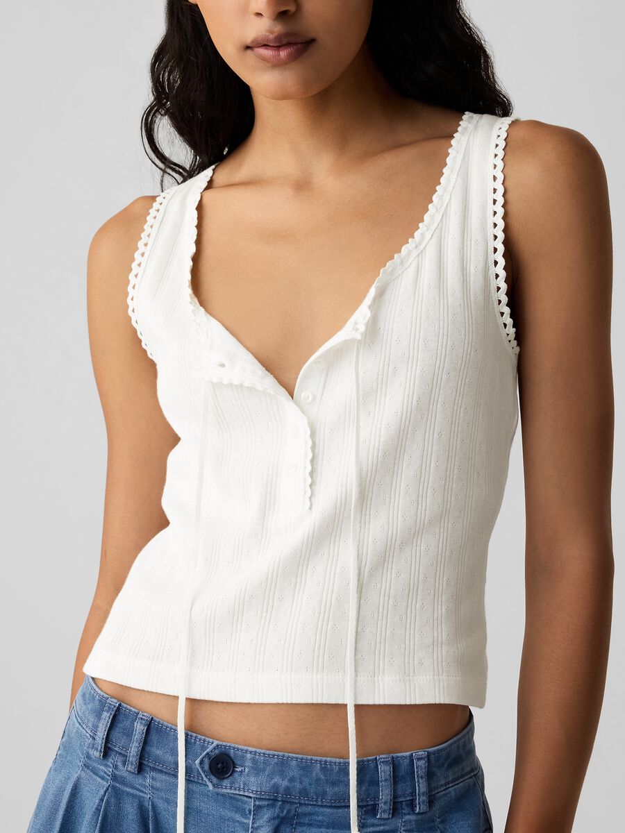 GAP for DÔEN pointelle tank top Woman_1