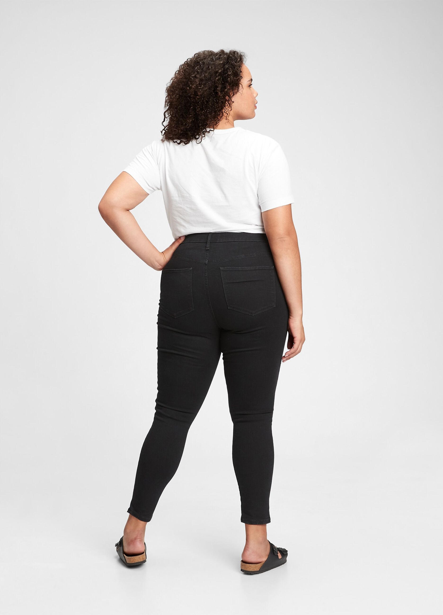 Stretch jeggings with high waist_3