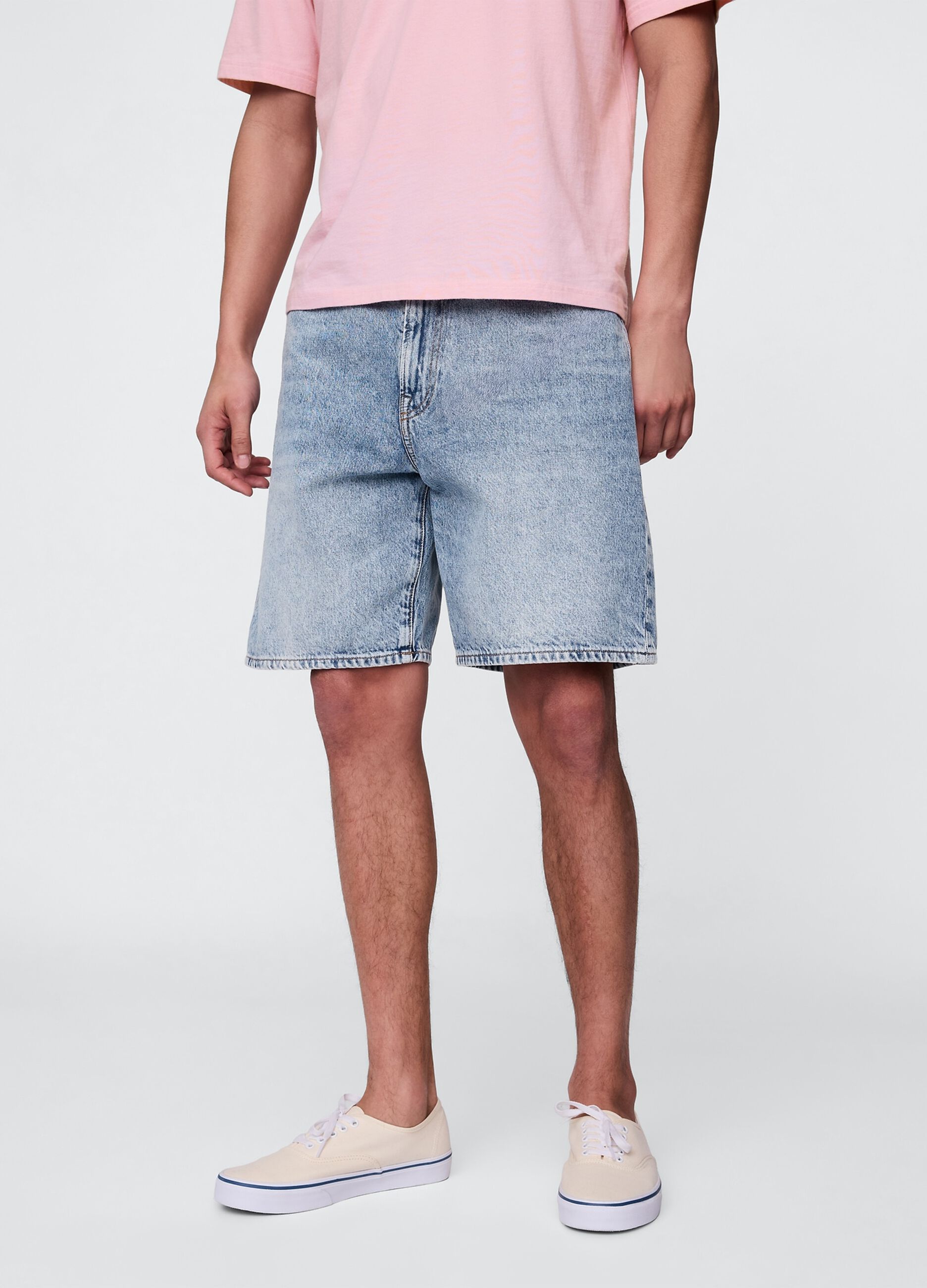 Bermuda in denim azzurro_1