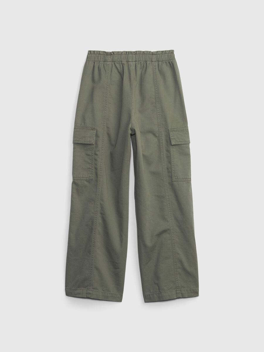 Cargo trousers in cotton and Lyocell Girl_1
