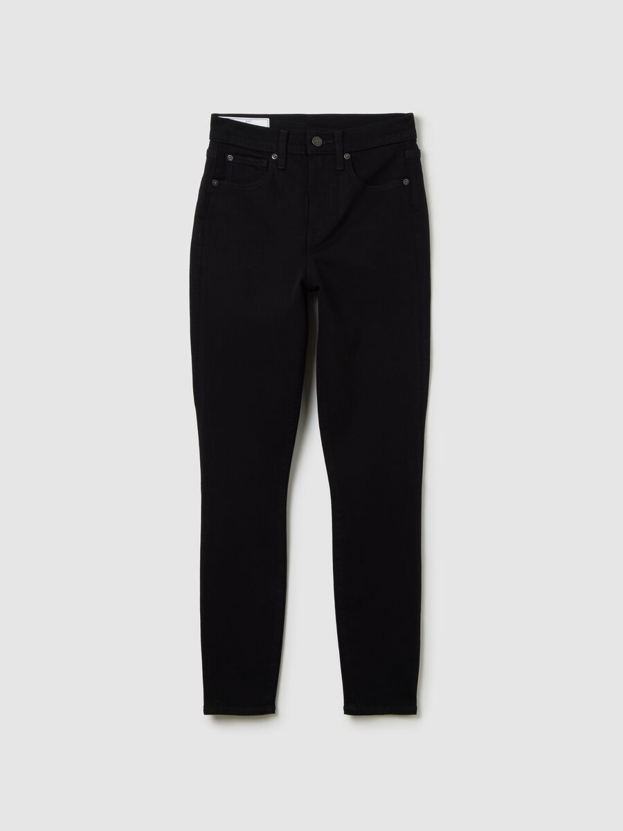 Jeans skinny fit a vita alta Donna_4