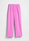 Pantaloni a palazzo in misto cotone_4
