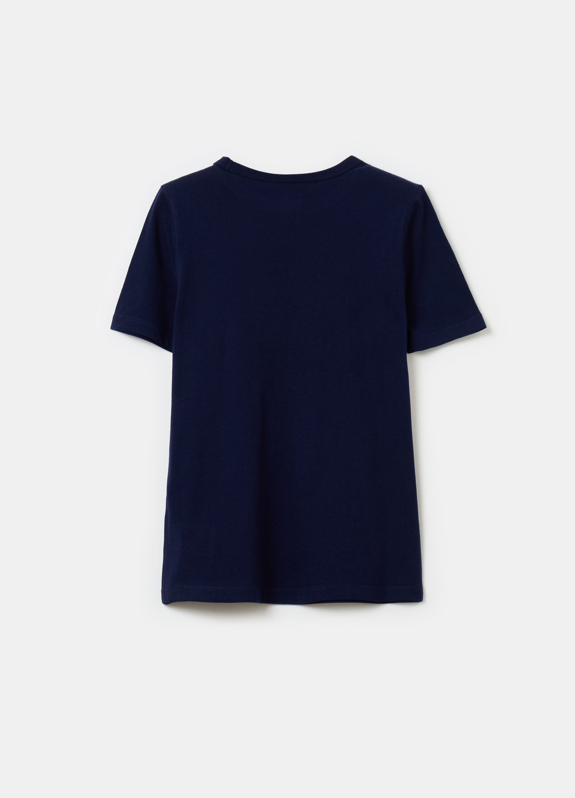 T-shirt in cotone con stampa logo_1