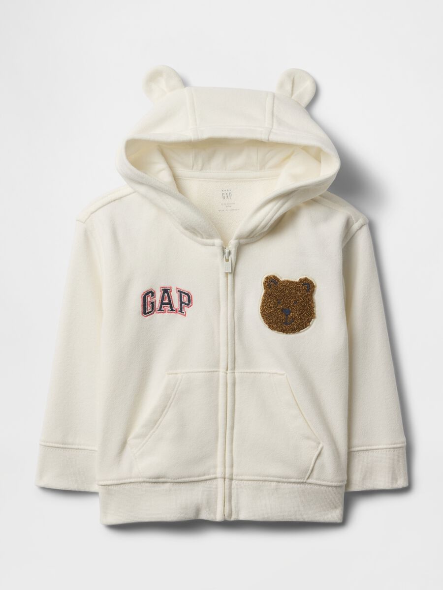 Felpa con cappuccio GAP Kids in misto cotone Neonato_0