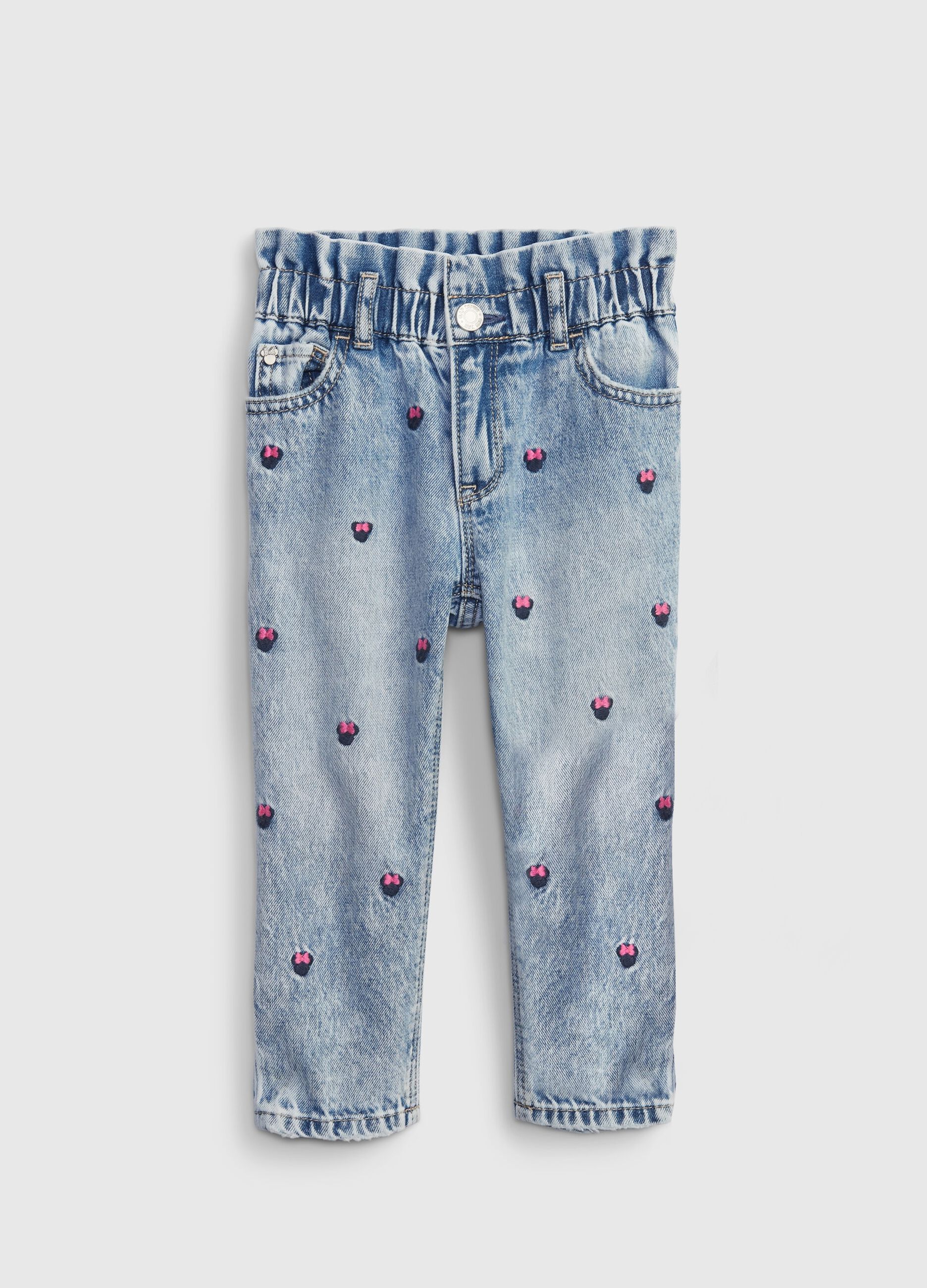 Jeans with Disney Minnie Mouse embroidery