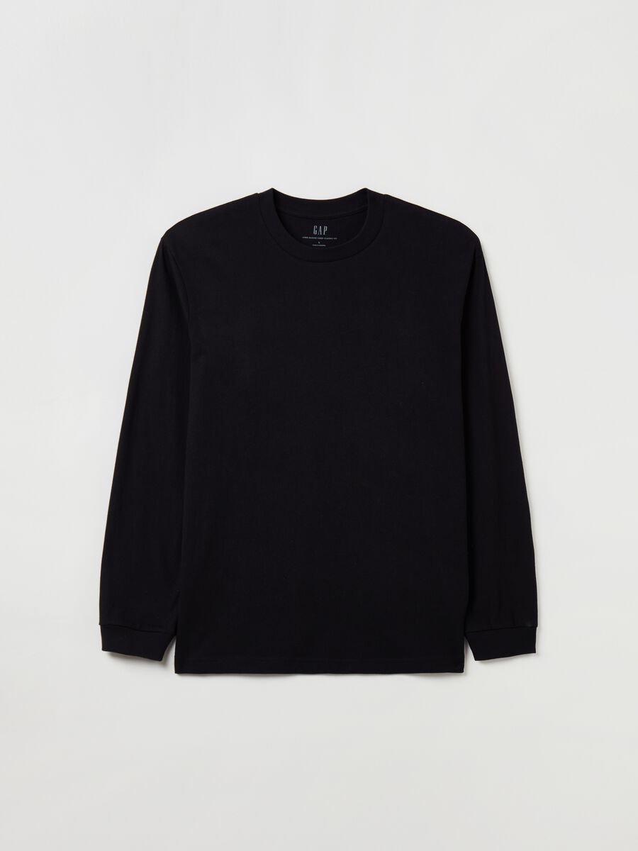 Organic cotton sweatshirt with round neck Man_1