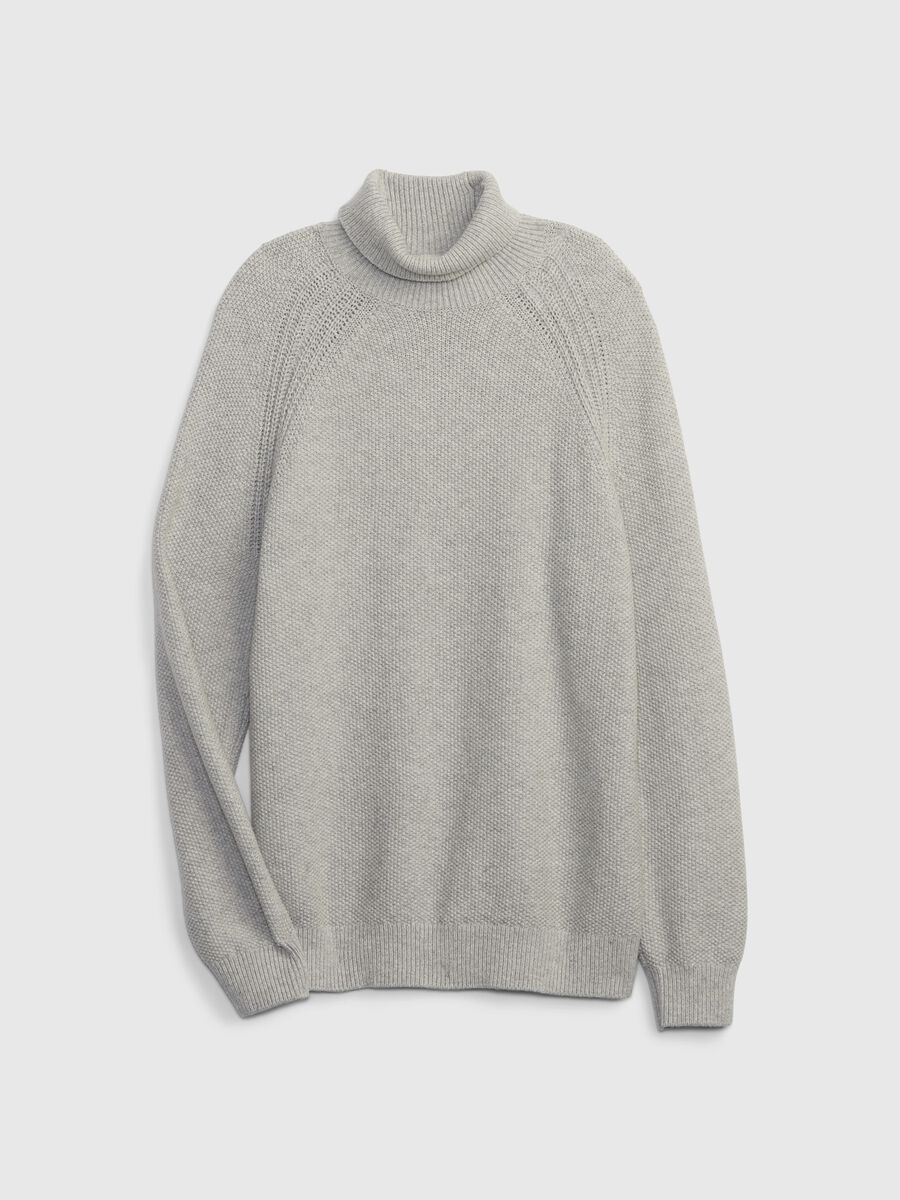Pullover con lavorazione a punto riso Uomo_3
