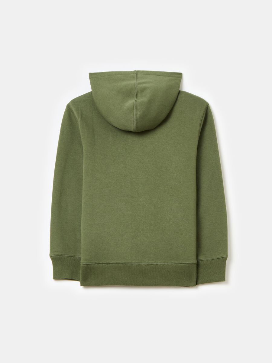 Full-zip con cappuccio ricamo logo Bambino_1