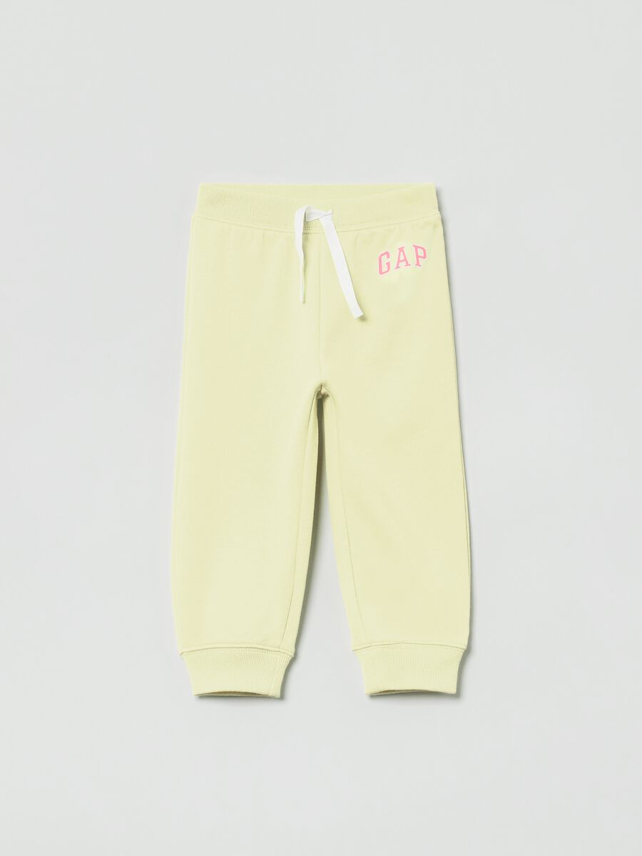 Joggers in felpa con stampa logo Bimba_0