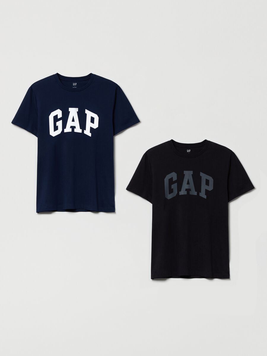 Bipack t-shirt con stampa logo Uomo_0