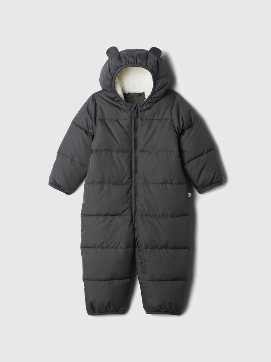 Tutina con cappuccio e interno in sherpa Neonato_0