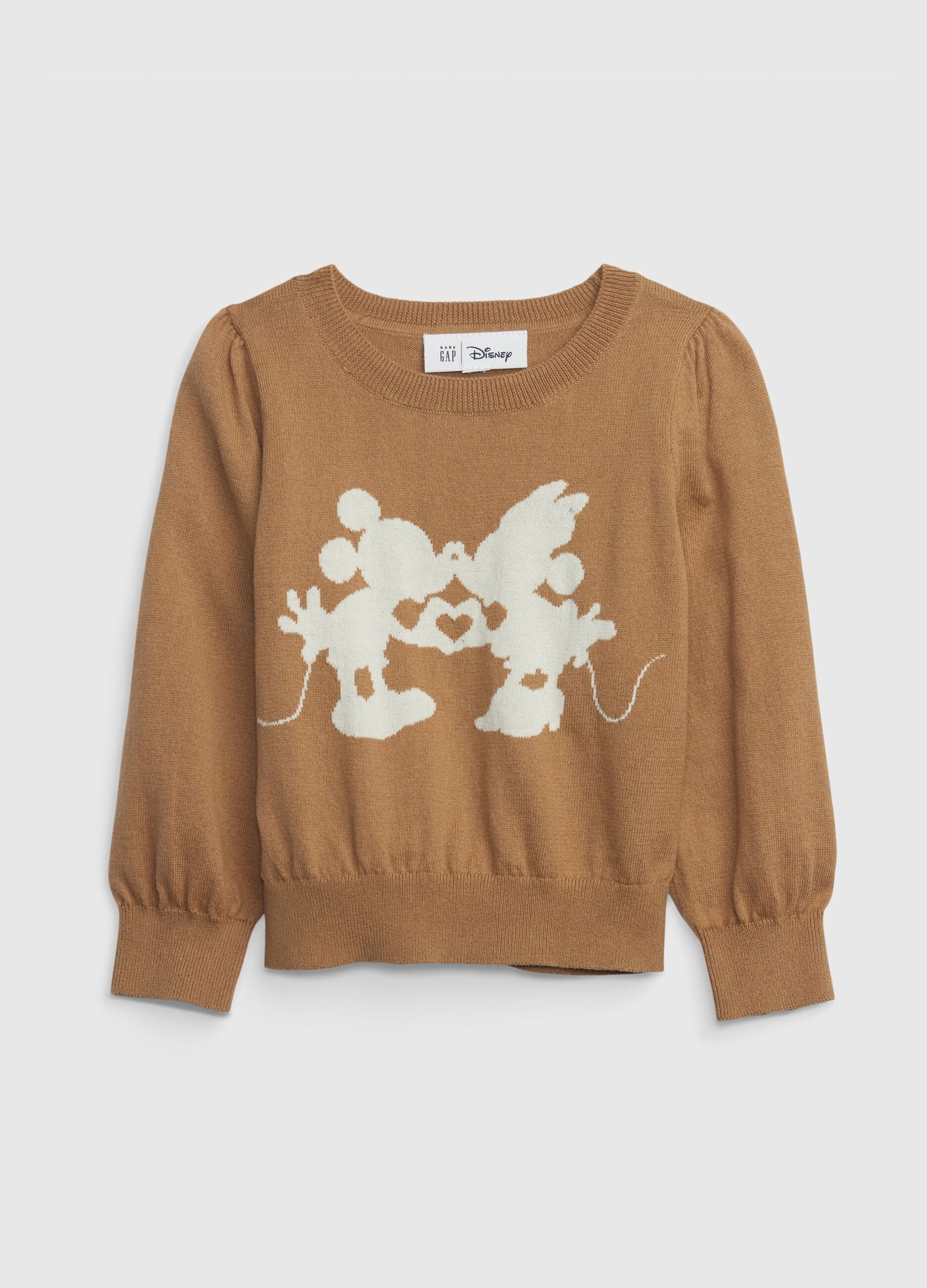 Maglia con Minnie e Topolino jacquard