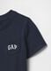 Blue Crew Neck T-shirt with GAP Pocket_2