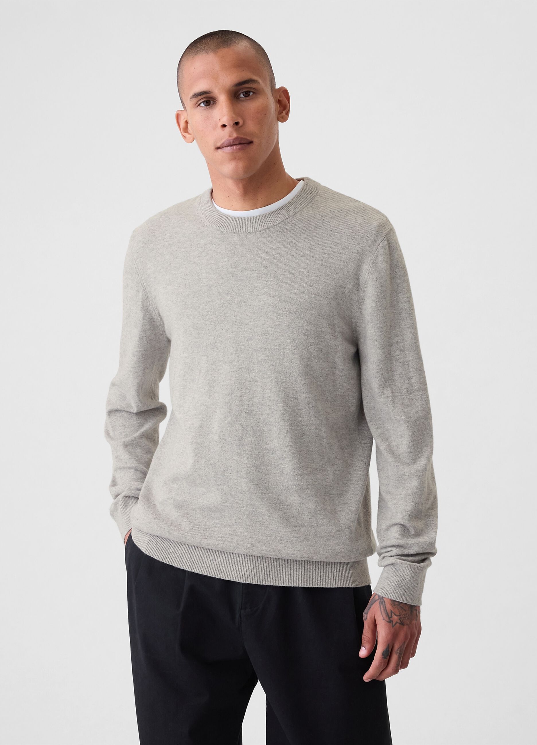 Pullover con scollo rotondo