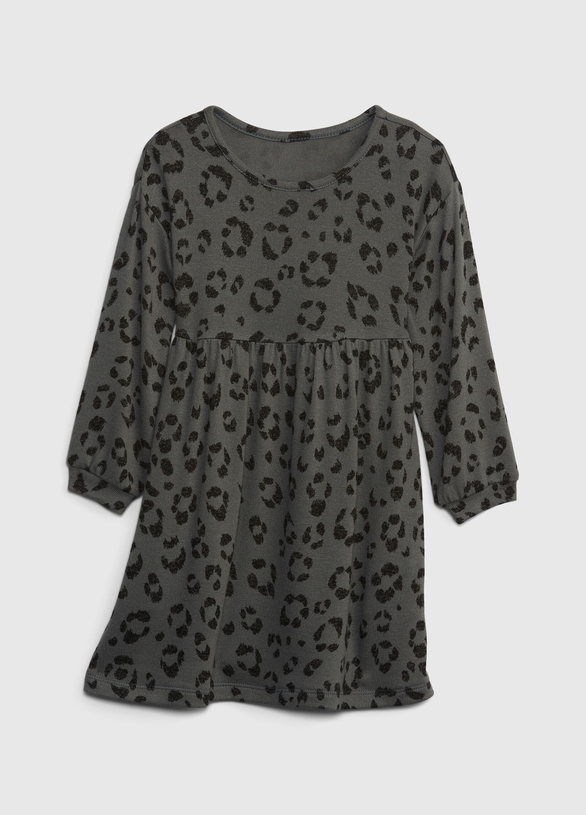 Dress with leopard print