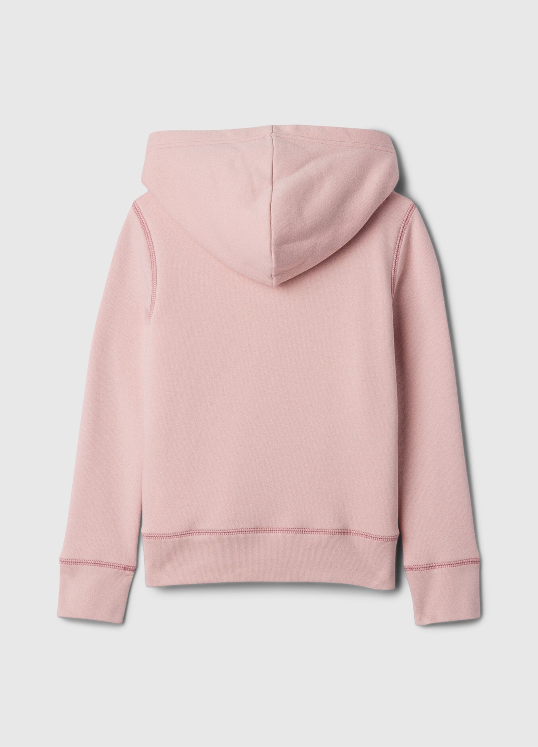 Full-zip sweatshirt and hood with sherpa lining_1