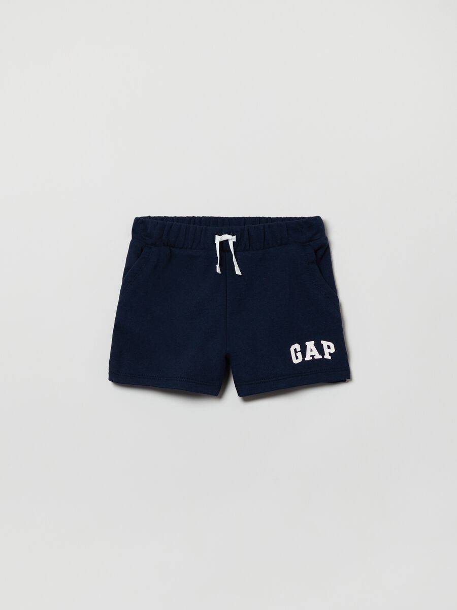 Shorts in French terry with logo Newborn Boy_0