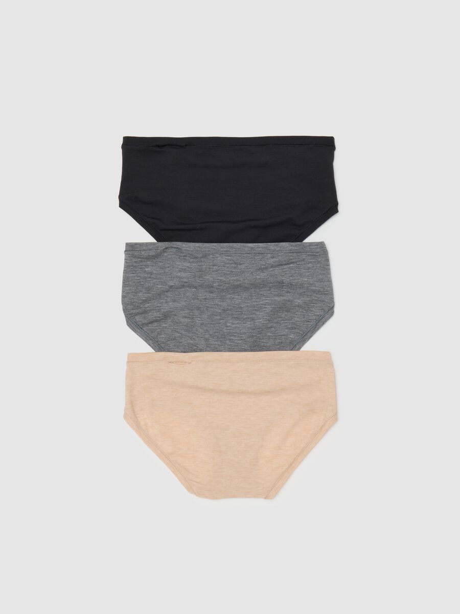 Tripack culotte stretch mélange Donna_1