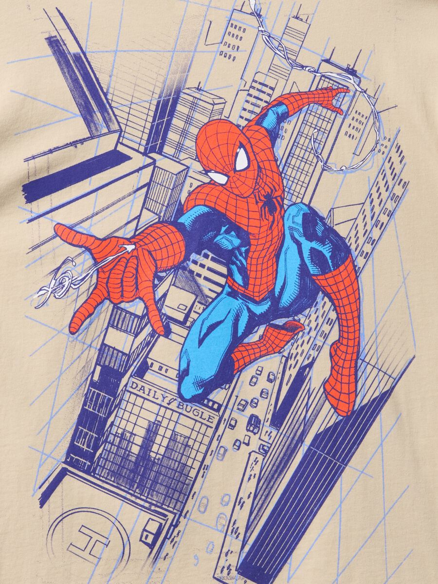 T-shirt beige con stampa GAP e Spider-Man Boy_2