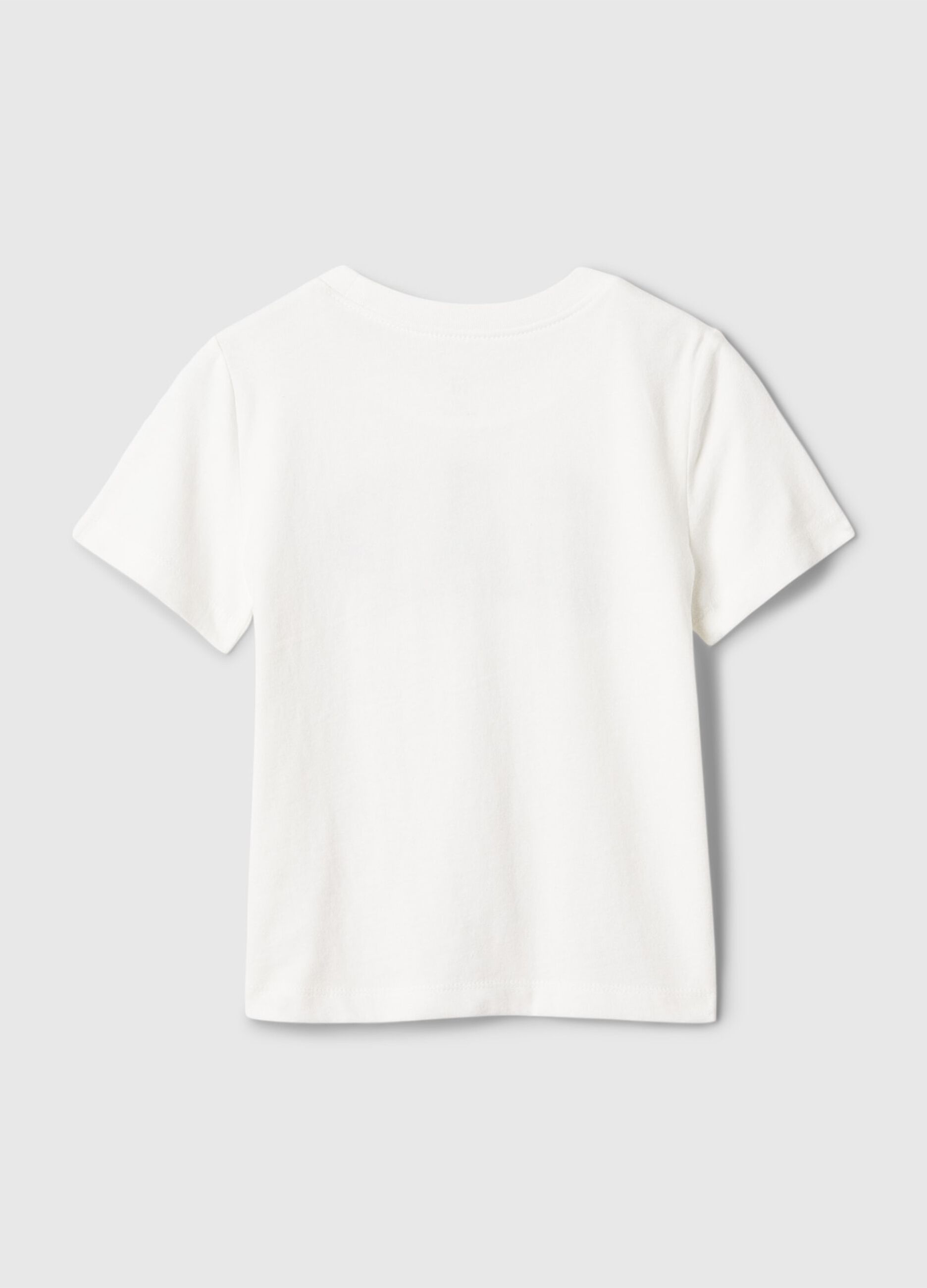 T-shirt a maniche corte bianca con logo GAP_1