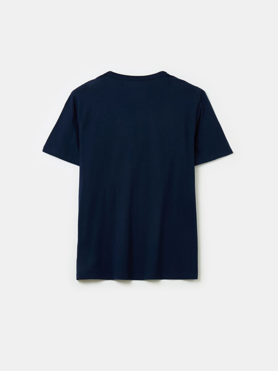 T-shirt con stampa logo e lettering Uomo_1