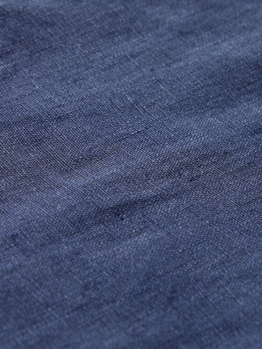 Camicia in lino blu scuro Gap Uomo_4