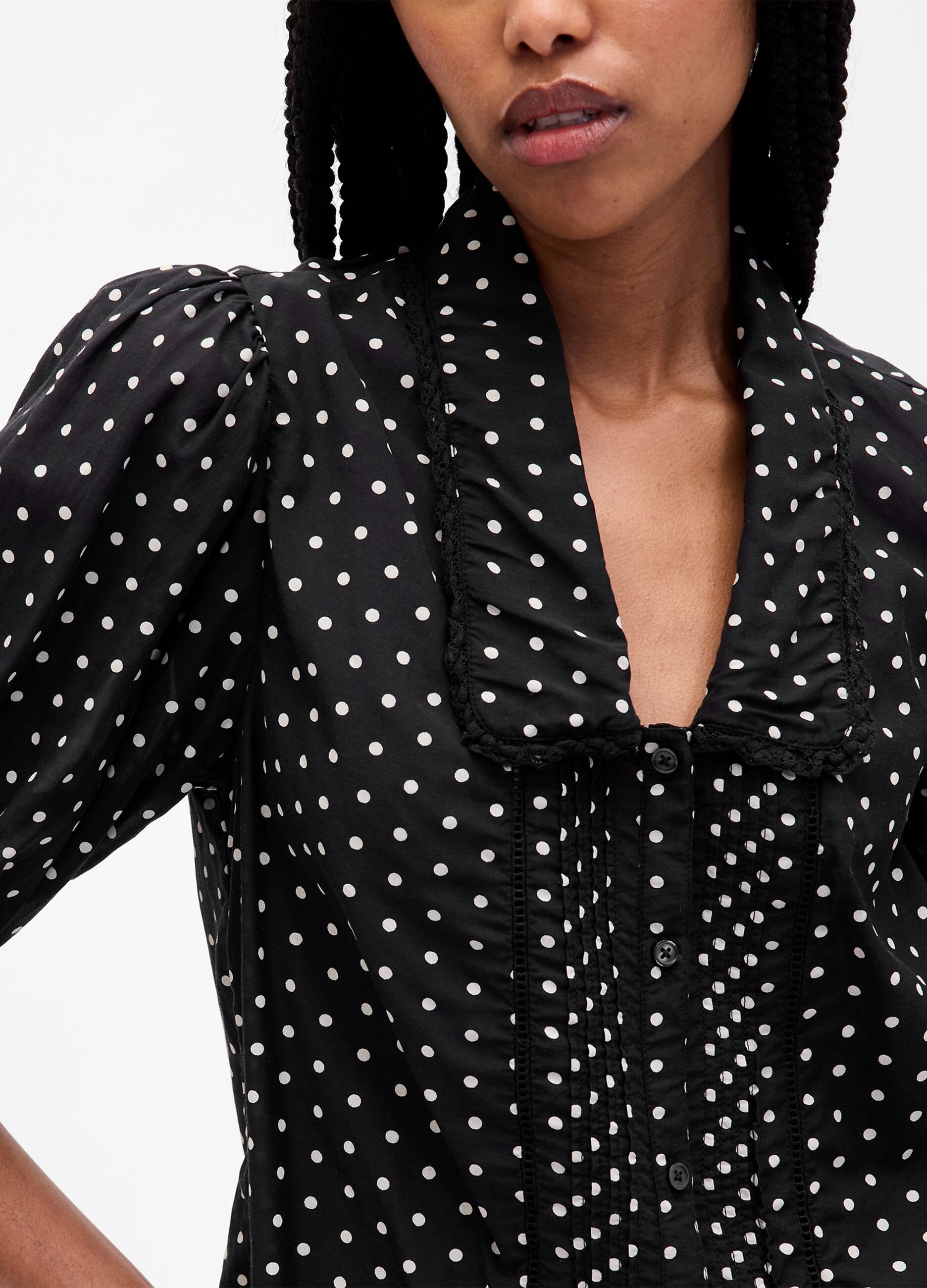 Camicia nera a pois_3