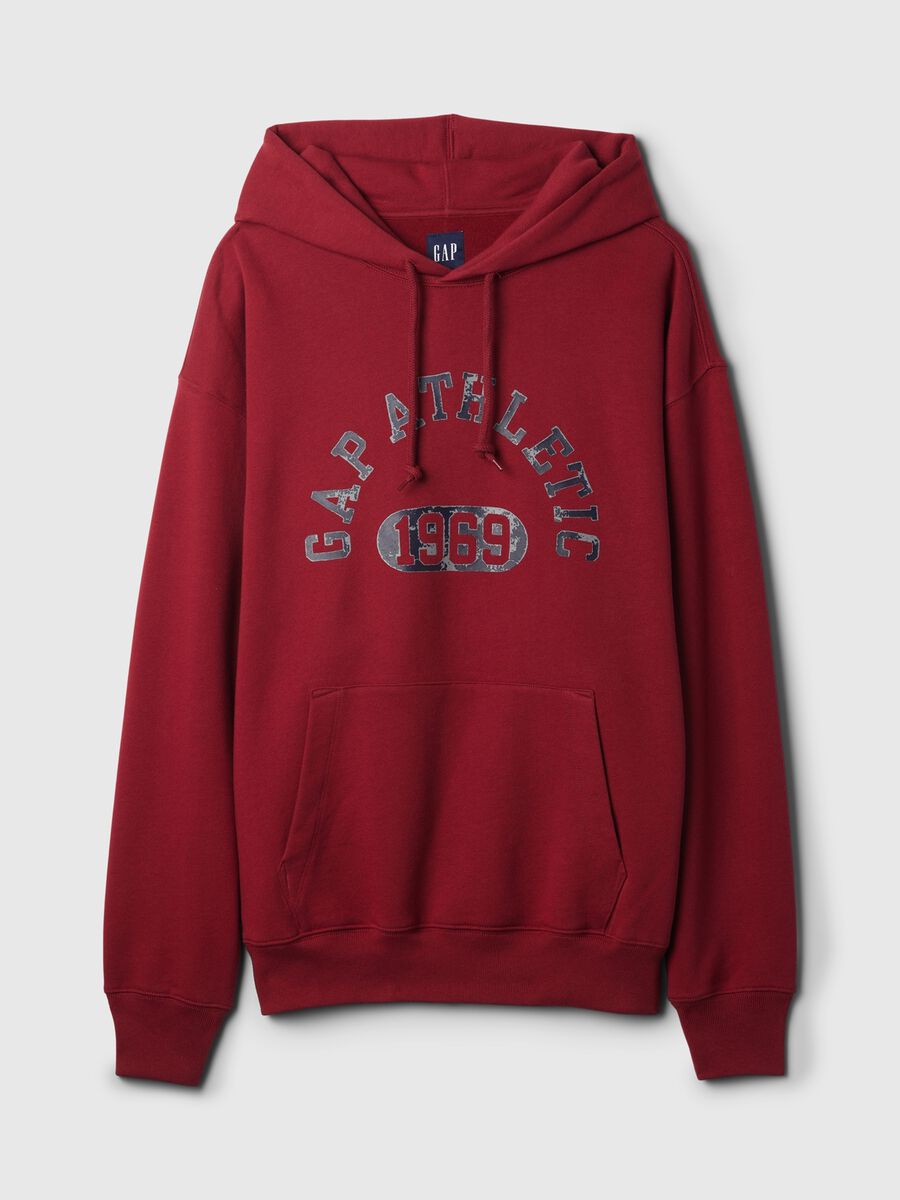 Felpa con cappuccio e stampa logo  Uomo_3