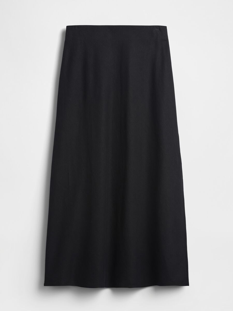 Gonna lunga in misto lino Donna_4