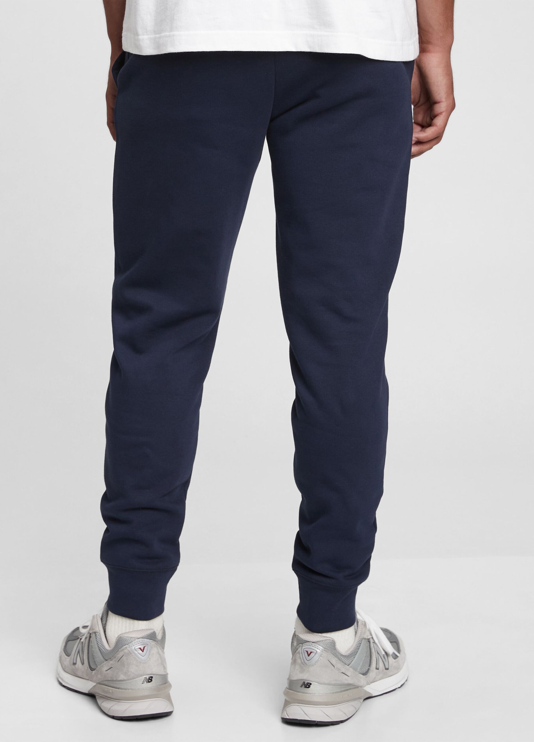 Joggers in felpa con ricamo logo_2