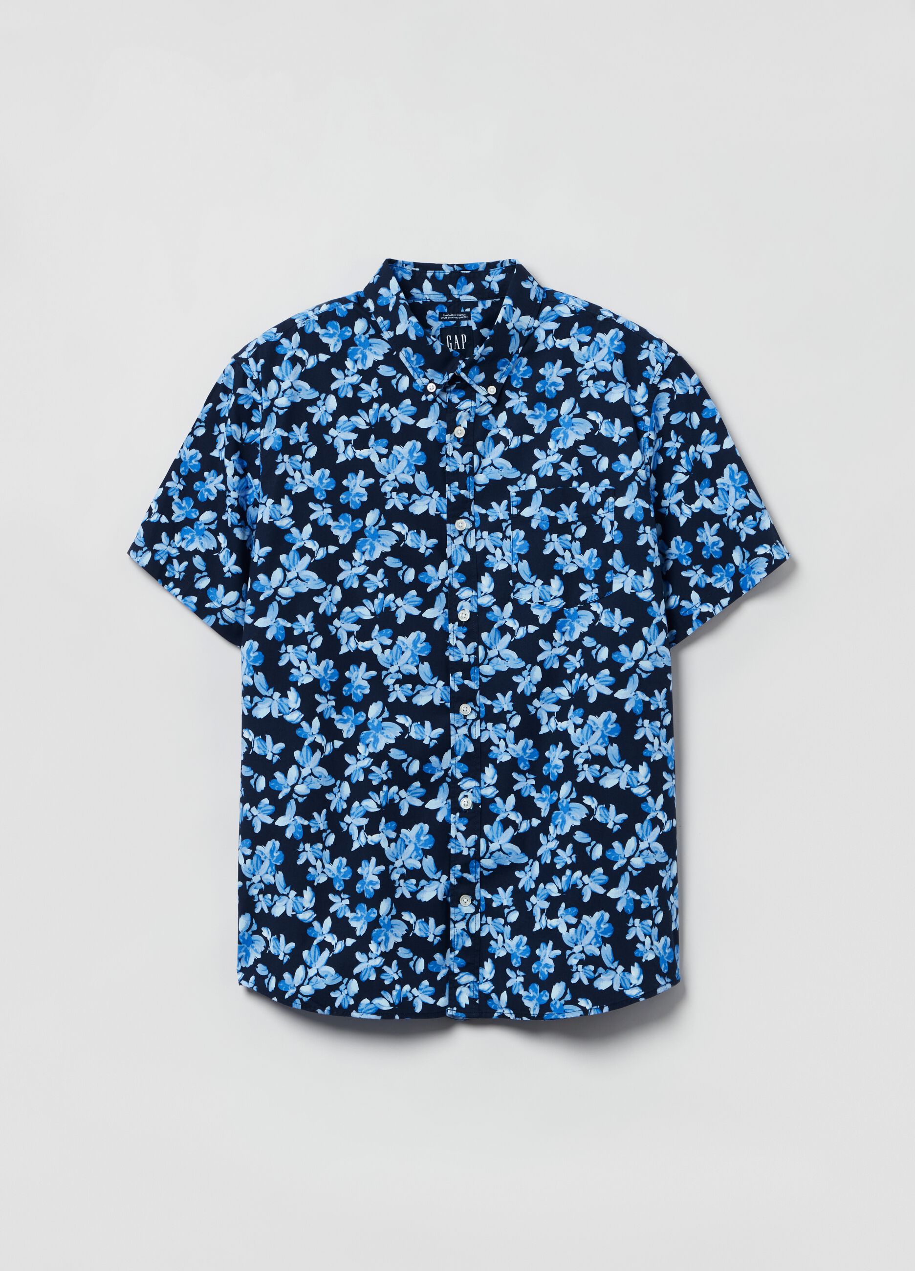 Poplin shirt with short sleeves_1