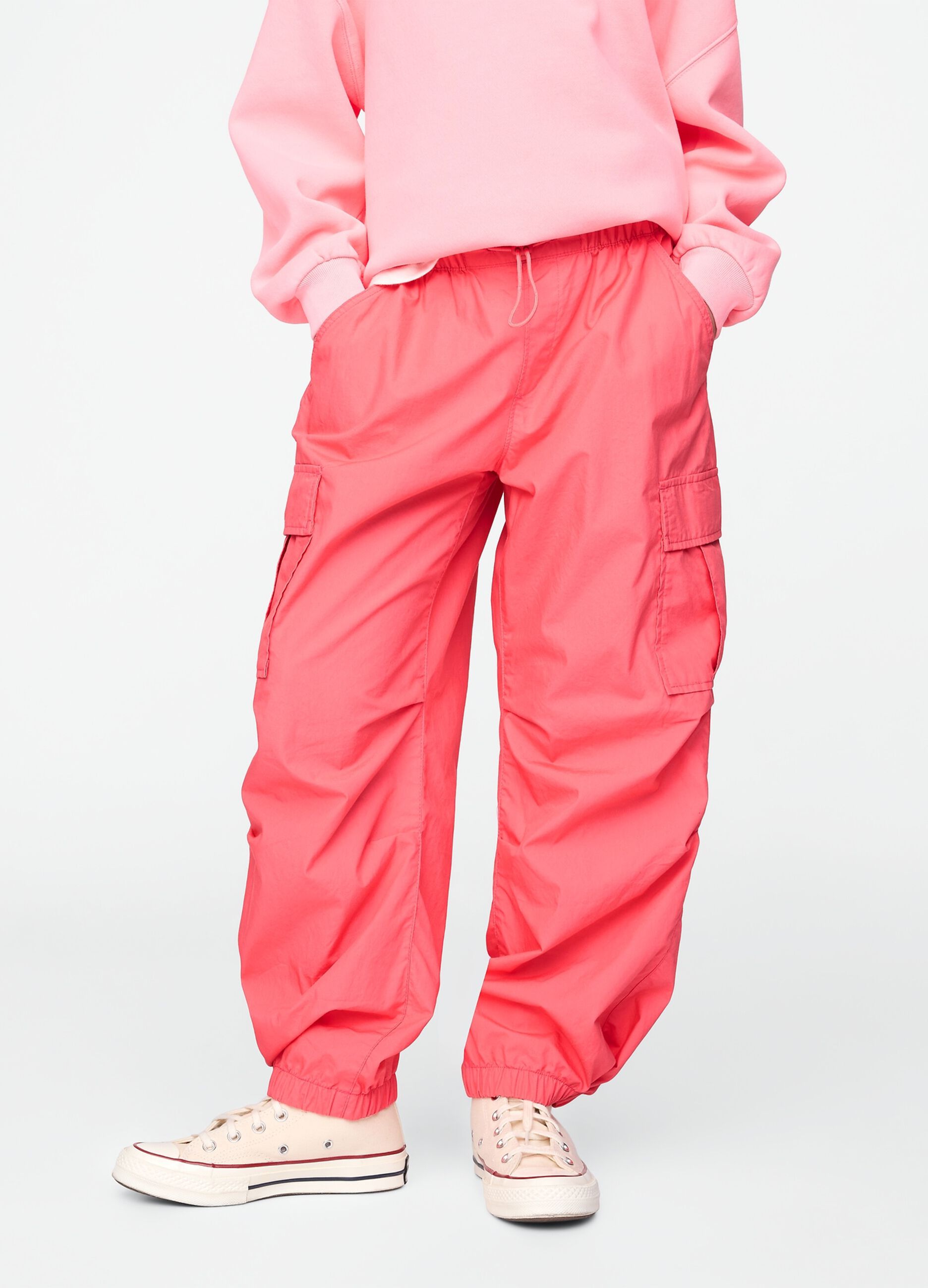 Parachute joggers with drawstring_1