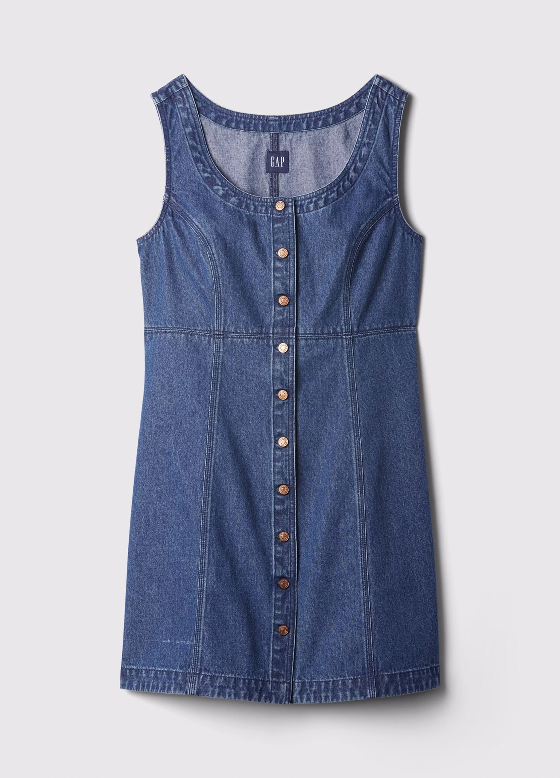 Vestito corto in denim_5