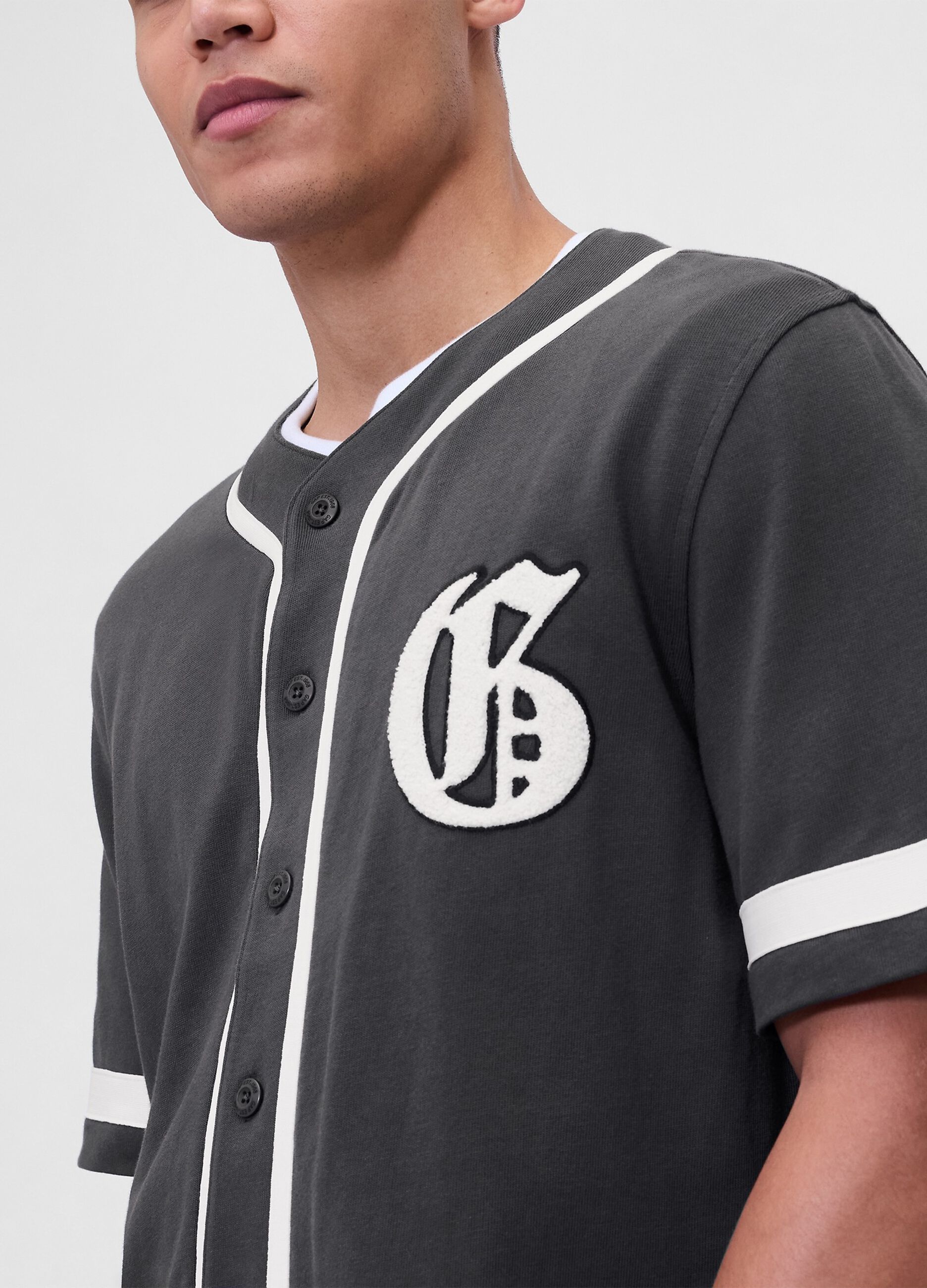Maglia baseball in cotone
