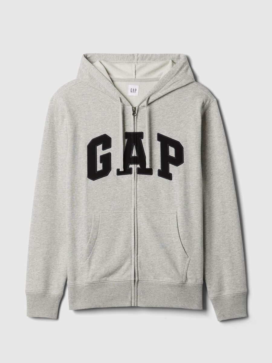 Felpa con cappuccio e ricamo logo Uomo_3