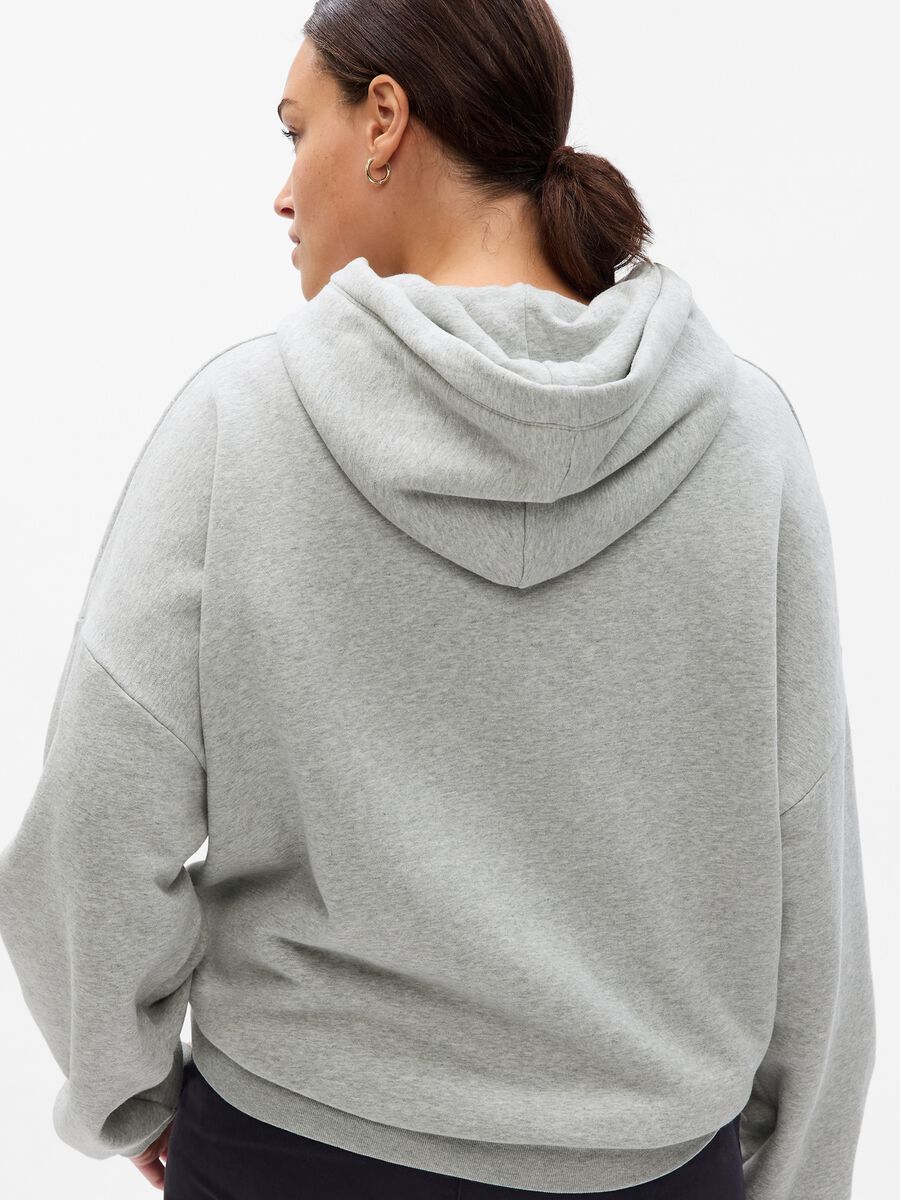 Oversized sweatshirt with hood Woman_4